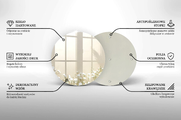 Protection plaque induction Fleurs de bohème en plâtre