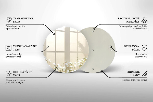 Protection plaque induction Fleurs de bohème en plâtre