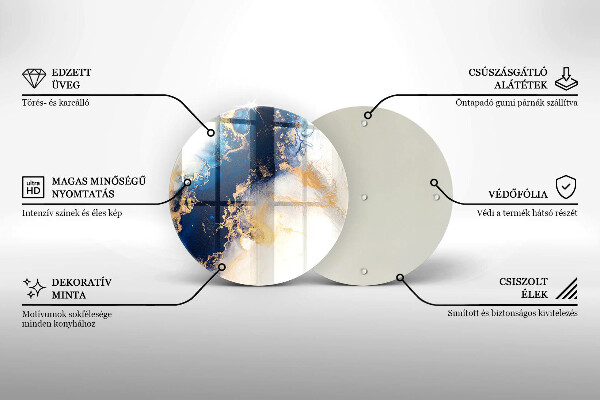 Protection plaque induction Abstraction avec du bleu