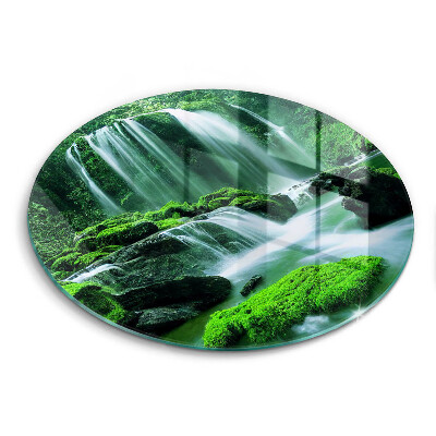 Protection plaque induction Cascade sauvage dans la jungle