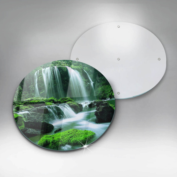 Protection plaque induction Cascade sauvage dans la jungle