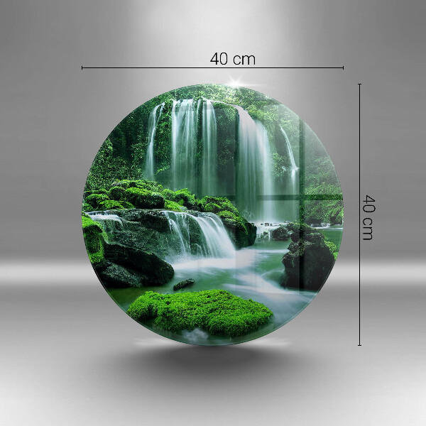 Protection plaque induction Cascade sauvage dans la jungle