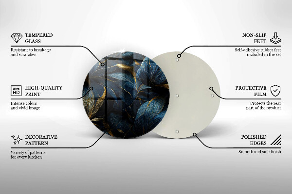 Protection plaque induction Feuilles décoratives avec de l'or