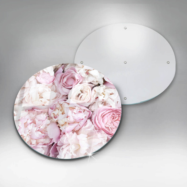 Protection plaque induction Bouquet de pivoines