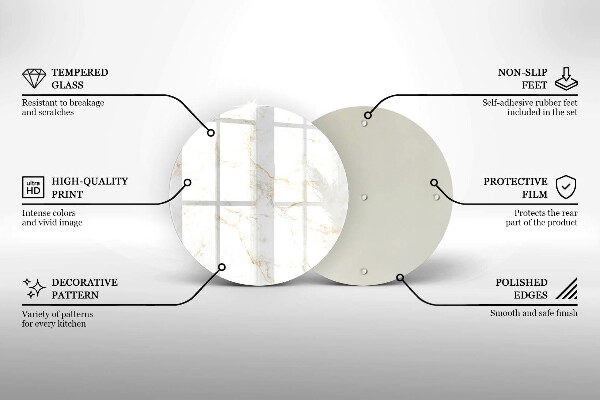 Protection plaque induction Pierre de marbre élégante