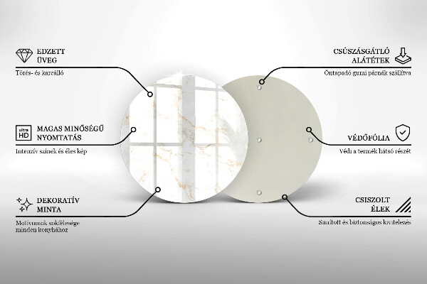 Protection plaque induction Pierre de marbre élégante