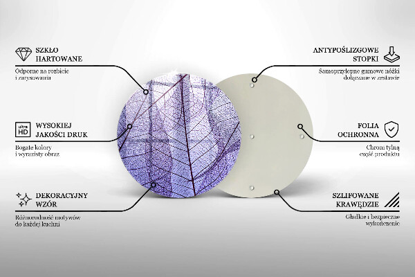 Protection plaque induction Feuilles veinées