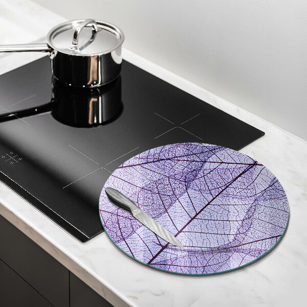 Protection plaque induction Feuilles veinées