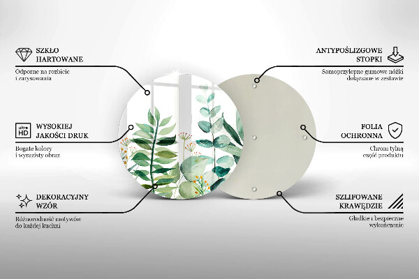 Protection plaque induction Illustration de feuilles de plantes