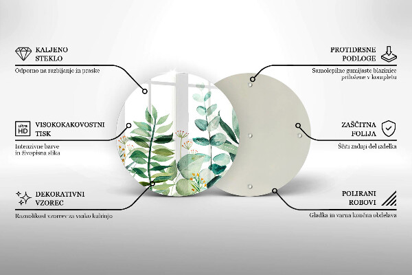 Protection plaque induction Illustration de feuilles de plantes