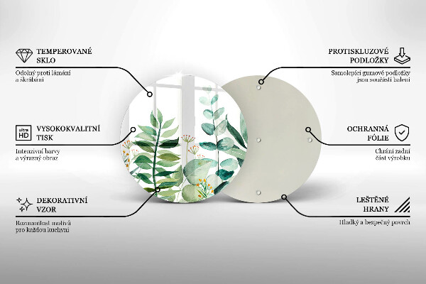 Protection plaque induction Illustration de feuilles de plantes