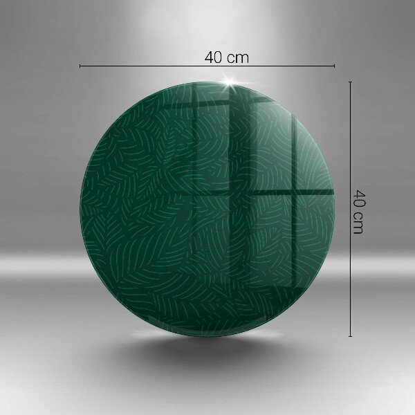 Protection plaque induction Feuilles minimalistes