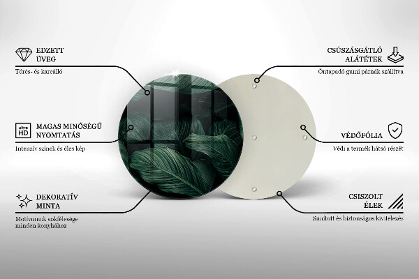 Protection plaque induction Feuilles sombres