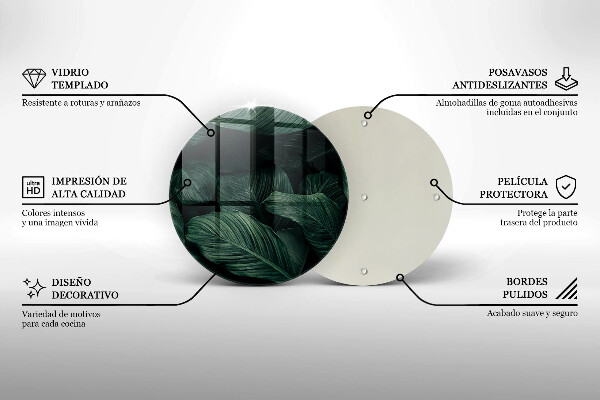 Protection plaque induction Feuilles sombres