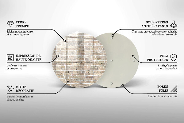 Protection plaque induction Mur de briques lumineuses