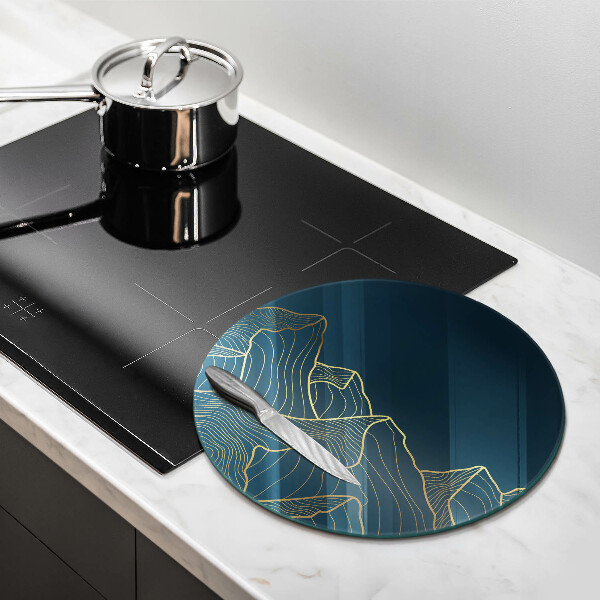 Protection plaque induction Montagnes abstraites