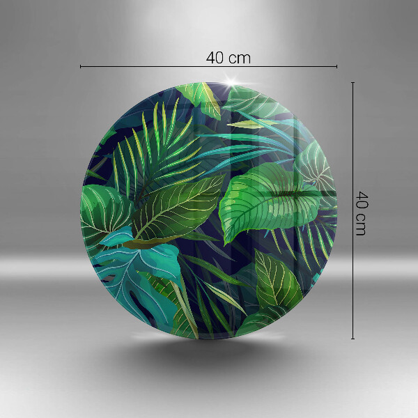 Protection plaque induction Illustration de feuilles de jungle