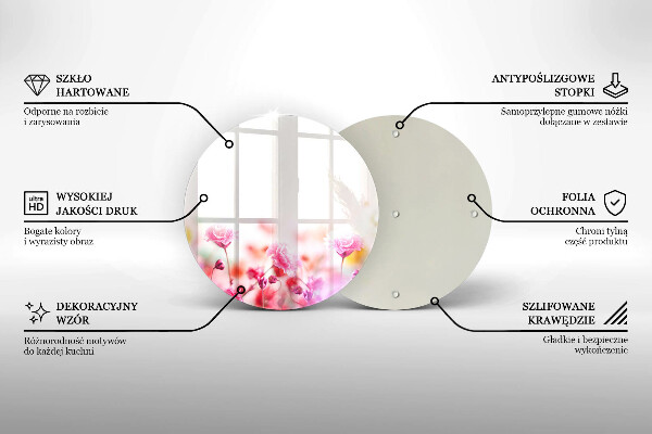 Protection plaque induction Prairie fleurie