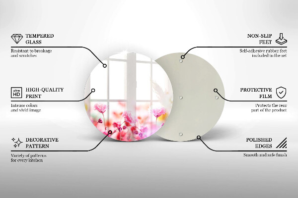 Protection plaque induction Prairie fleurie