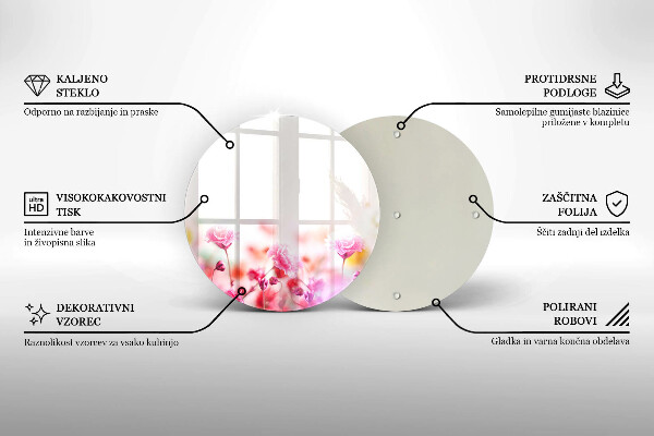 Protection plaque induction Prairie fleurie