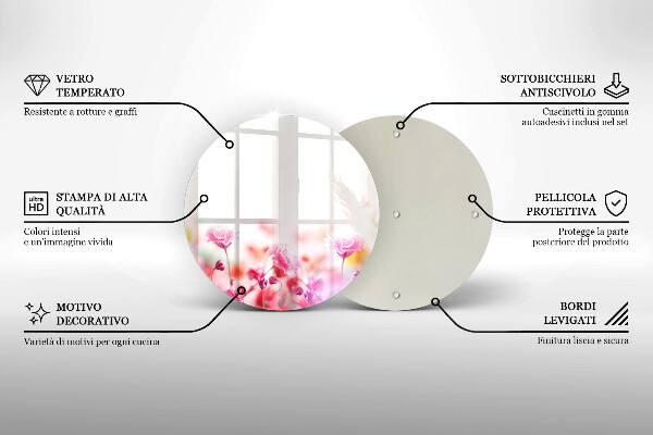 Protection plaque induction Prairie fleurie