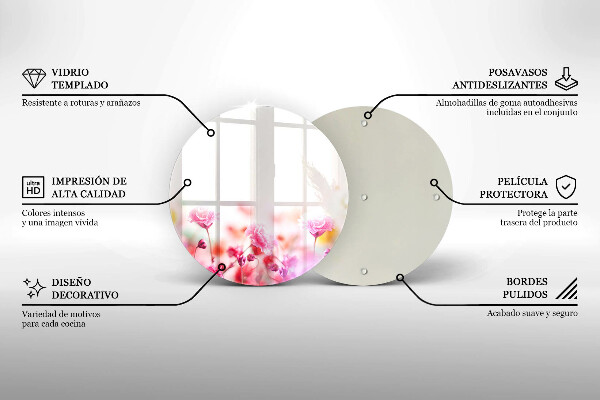 Protection plaque induction Prairie fleurie