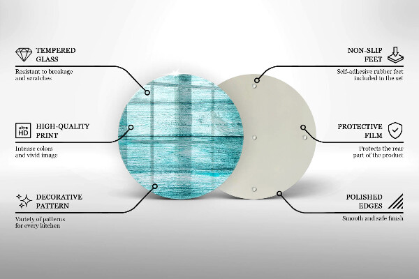 Protection plaque induction Planches de bois vintage
