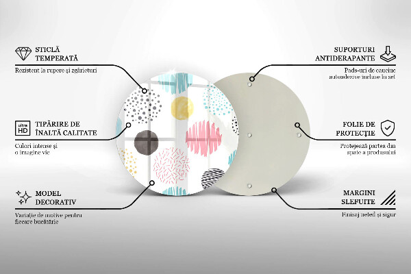 Protection plaque induction Formes peintes