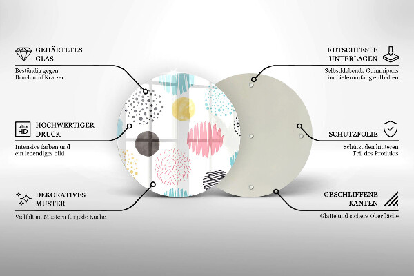 Protection plaque induction Formes peintes