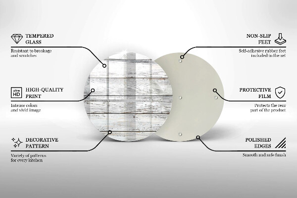 Protection plaque induction Planches de bois brillantes