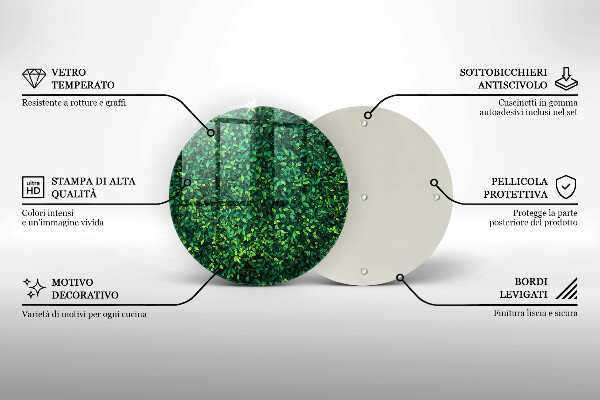 Protection plaque induction Plante à petites feuilles