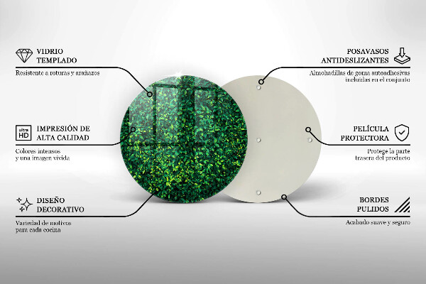 Protection plaque induction Plante à petites feuilles