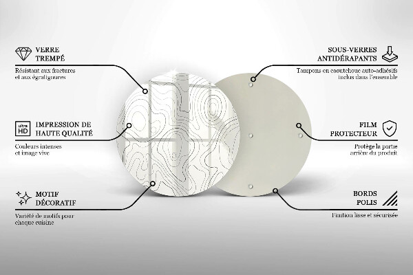Protection plaque induction Conception de dessins au trait