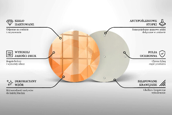 Protection plaque induction Fond géométrique