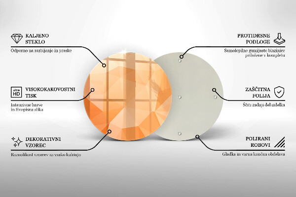 Protection plaque induction Fond géométrique