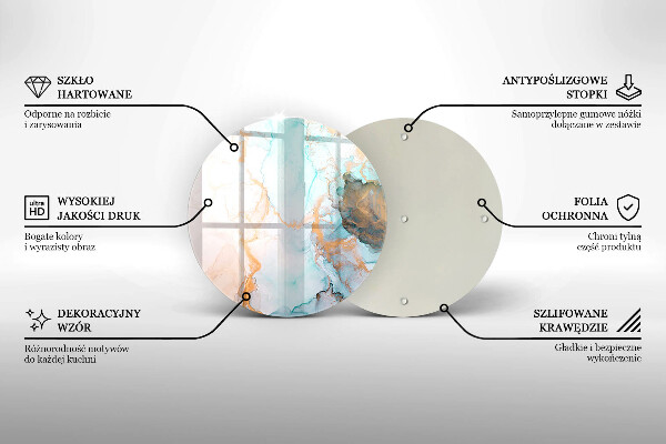 Protection plaque induction Abstraction de marbre