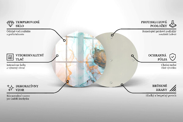 Protection plaque induction Abstraction de marbre