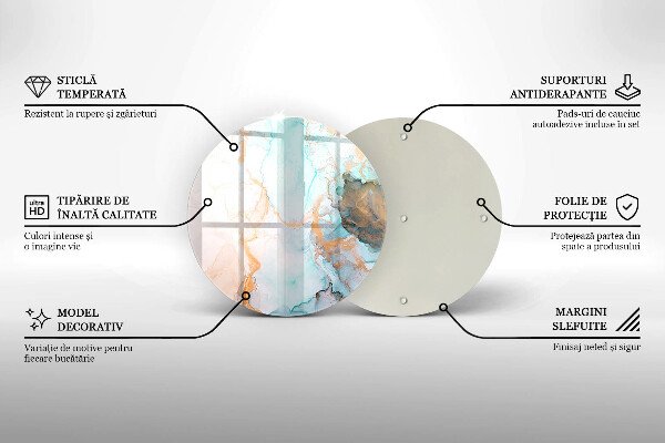 Protection plaque induction Abstraction de marbre