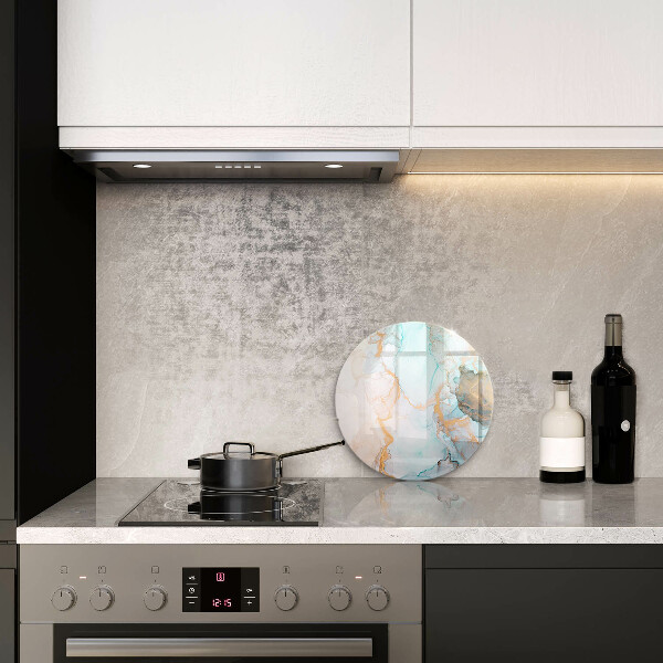 Protection plaque induction Abstraction de marbre