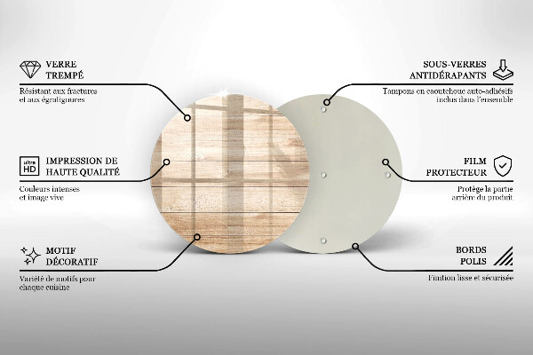 Protection plaque induction Planches de bois