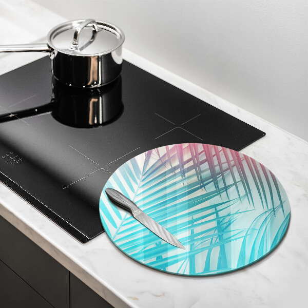 Protection plaque induction Feuilles pastel