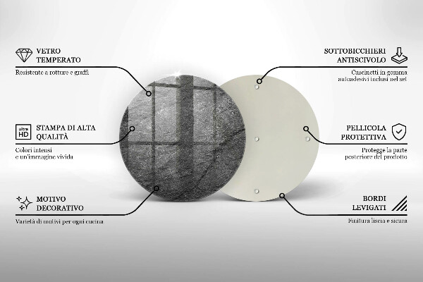 Protection plaque induction Texture de pierre