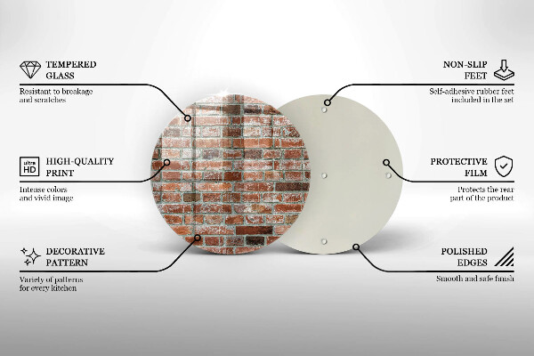 Protection plaque induction Vieux mur de briques