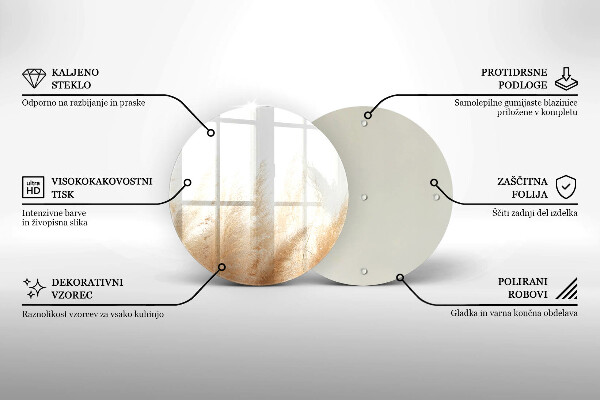 Protection plaque induction Herbe de la pampa