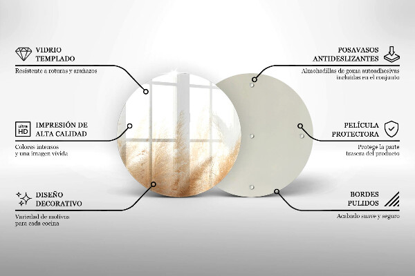 Protection plaque induction Herbe de la pampa