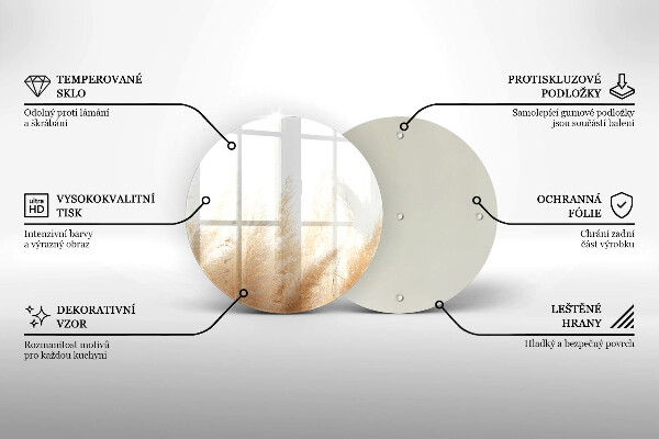 Protection plaque induction Herbe de la pampa