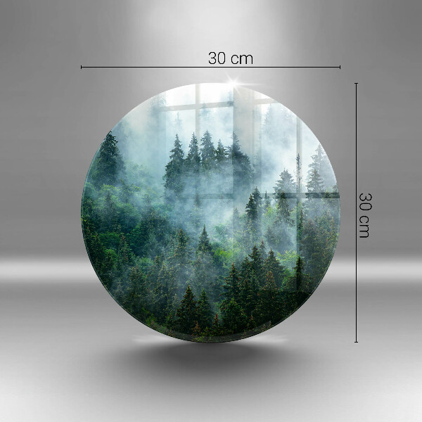 Protection plaque induction Forêt dans le brouillard