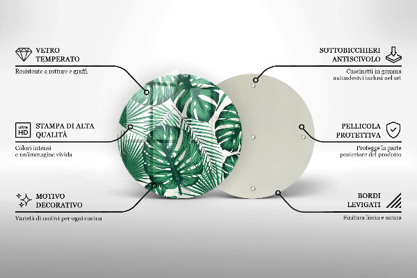 Protection plaque induction Feuilles de monstre