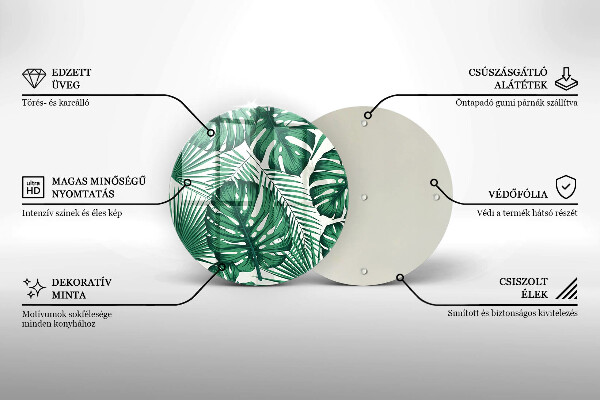 Protection plaque induction Feuilles de monstre