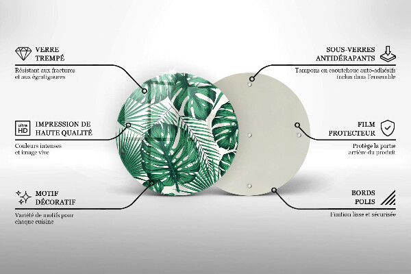 Protection plaque induction Feuilles de monstre